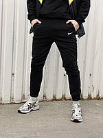 Качественные мужские новые спортивные штаны Nike черные молодежные штаны для прогулок найк
