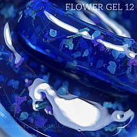 Гель с сухоцветами SAGA Flower Gel №12 синий, 5 г