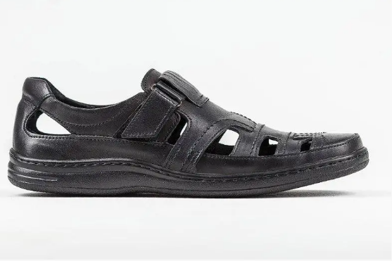 Чоловічі шкіряні літні туфлі Comfort Leather black