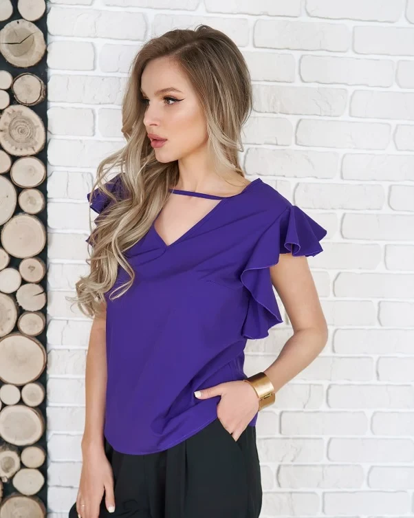 Блузи KUPI OPTOM 11701 S фіолетовий