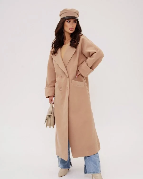 Пальто KUPI OPTOM 13549 XL бежеве