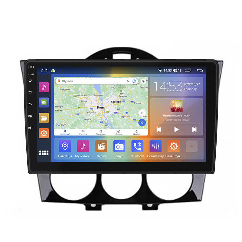 Штатна магнітола Lesko для Mazda RX-8 I 2003-2008 IPS 9" 2/32 Gb CarPlay 4G Wi-Fi GPS Prime 6шт