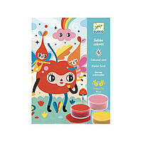 Художественный комплект "Восхитительно мило" DJECO DJ08678 рисование цветным песком , World-of-Toys