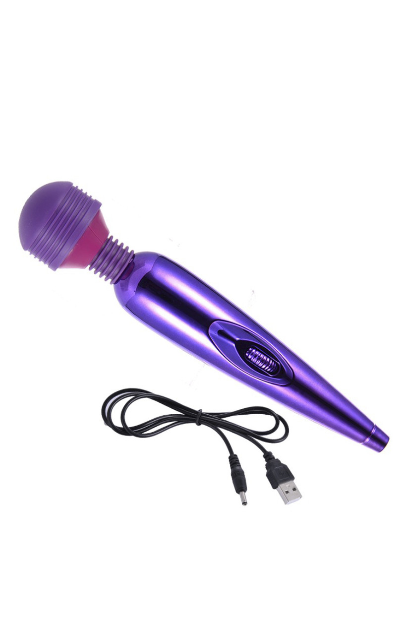 Вібромасажер для всього тіла Easy Love 10 режимів вібрації Dark purple, 18,5 х3, 5 см., фото 1