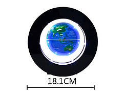 Глобус Орбіта левитирующий з підсвічуванням  Синій