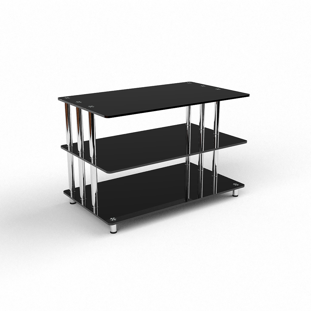 Стеклянная тумба под телевизор Панорама 60х34х52 см., совместимость ...