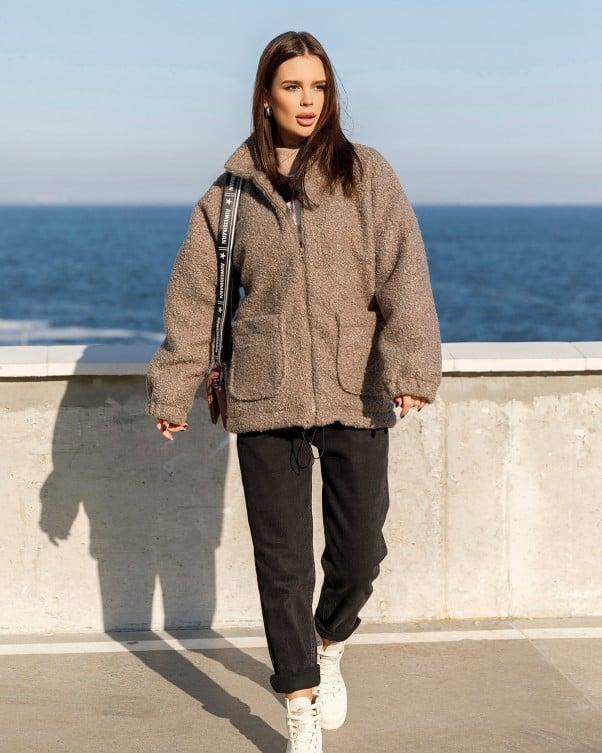 Куртки KUPI OPTOM 12978 XL коричневий