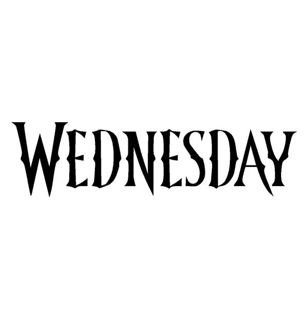 Наліпка на повітряну кулю 18" Wednesday, колір - чорний