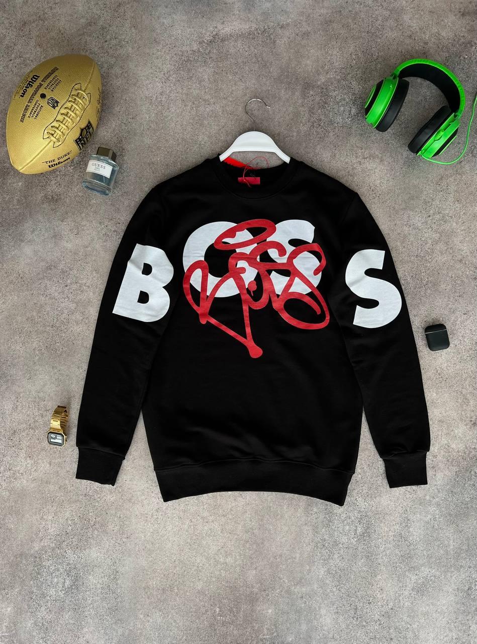 Кофта світшот худі чорний весна-осінь брендова HUGO BOSS, фото 1