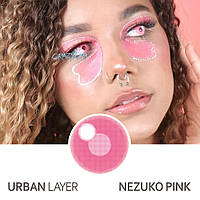Кольорові контактні лінзи Urban Layer Nezuko Pink