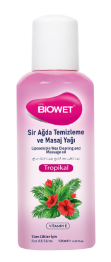 Олія для масажу та після воскової депіляції "Тропіки" Biowet, 125 мл