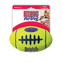 Игрушка KONG AirDog Squeaker Football регби мяч для собак средних пород М 7.6х12.7х7.6 см Желтый