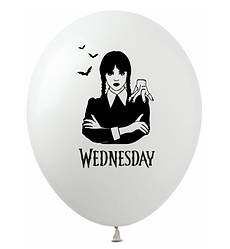 Повітряні кульки "Wednesday" 10 шт., Польща, d - 30 см