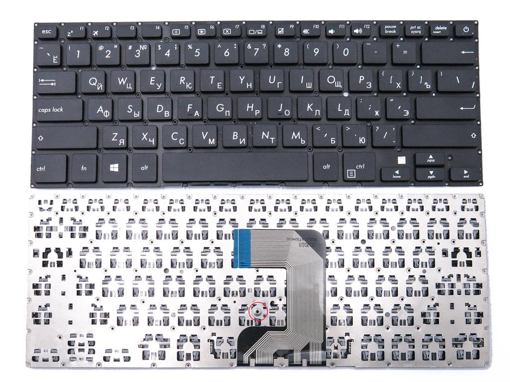 Клавіатура для ASUS E406, E406S, E406M, L406, E406MA, E406S, R420MA, A3160 (RU black без рамки). Оригінал., фото 1