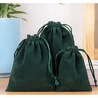 Мішечок оксамитовий 17*23 см. Зелений