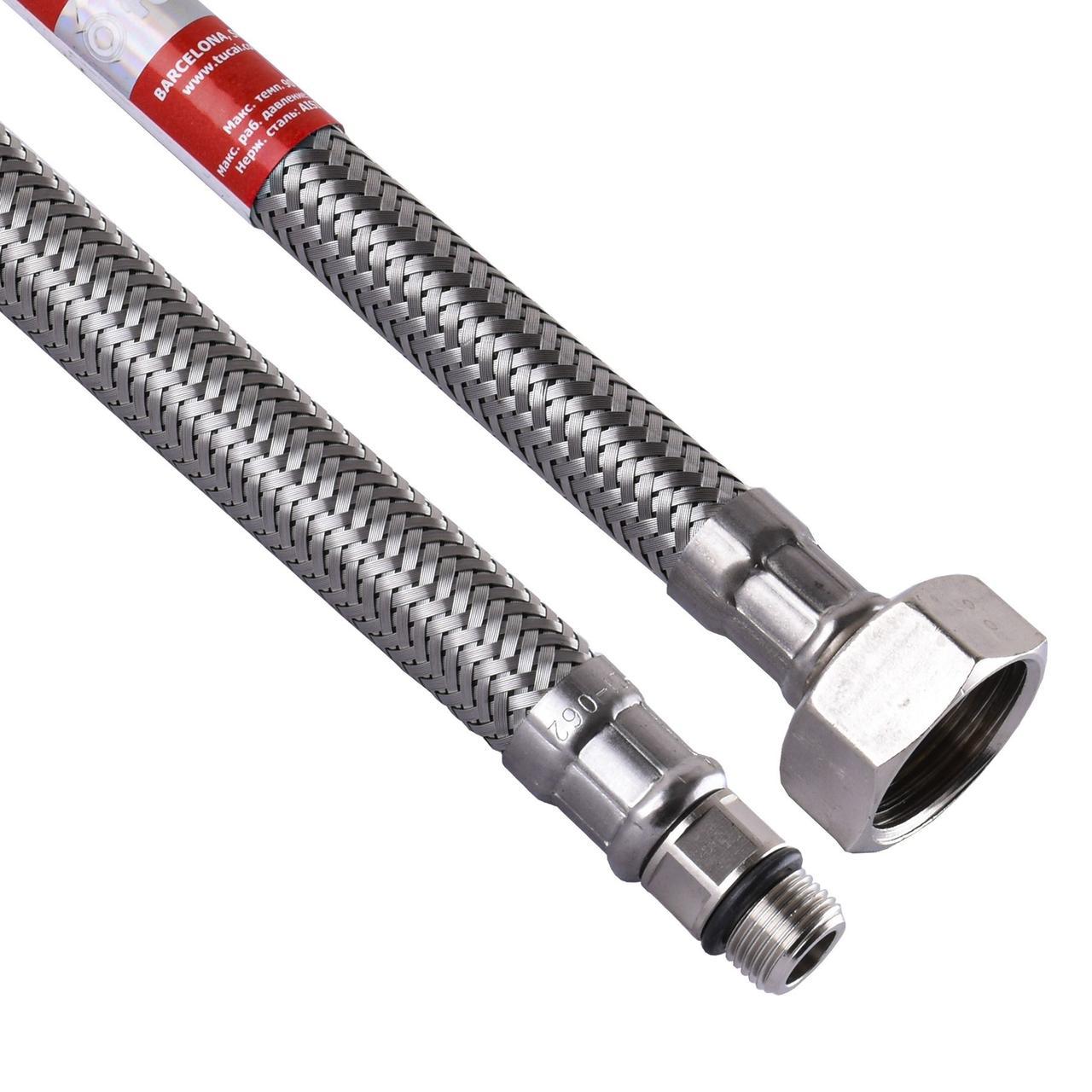 Шланг для змішувача TUCAI М10х1/2″ короткий штуцер 1,5 м TAQ GRIF 202470