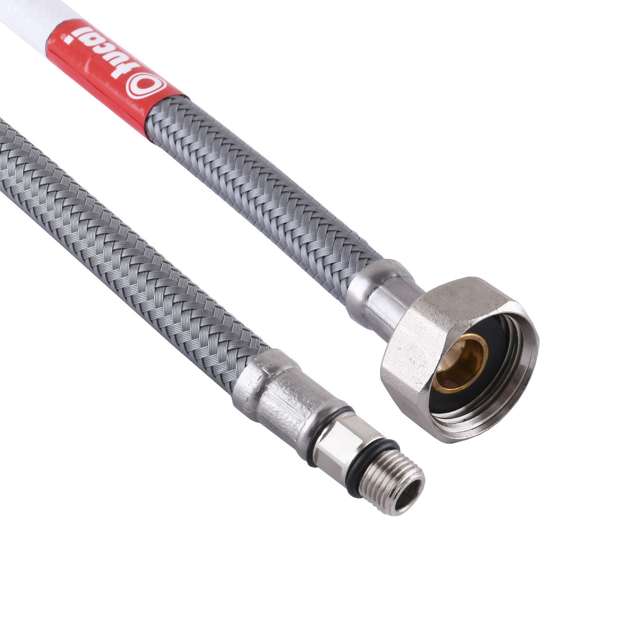 Шланг для змішувача TUCAI М10х1/2″ короткий штуцер 0,4 м антикорозія TAQ GRIF ACB 204279