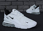 Чоловічі літні кросівки Nike Air Max 270 (білі) зручні спортивні м'які кроси К11600 top, фото 3