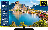 Телевизор 55 дюймов Telefunken D55U660B1CW (Smart TV 4K Ultra HD LED 60 Гц)