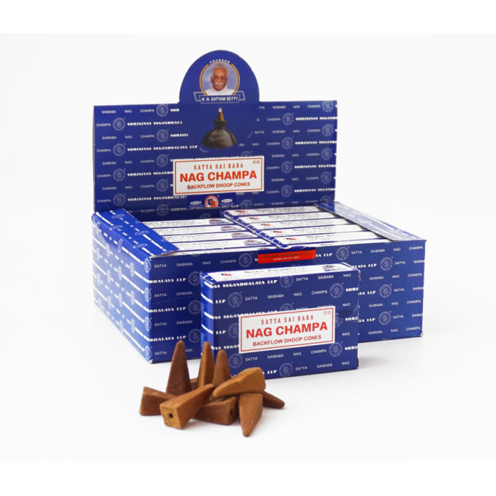 Satya Back Flow cones NAG CHAMPA 10 конусів у пачці