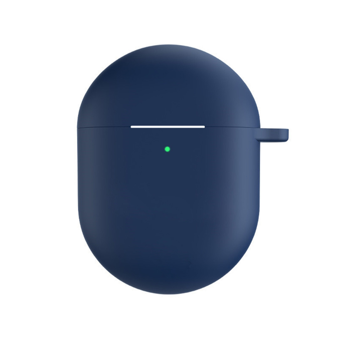 Силіконовий чохол для навушників Xiaomi Redmi Buds 4 | чохол + карабін | синій