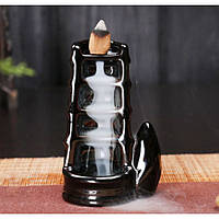 Підставка "Рідкий дим" кераміка "Зріз бамбука" 7*8*9,5 см.