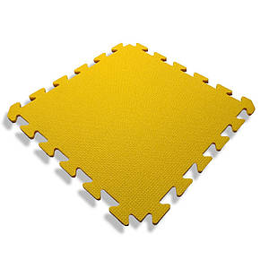 Дитячий килимок-пазл 480×480×10 мм жовтий