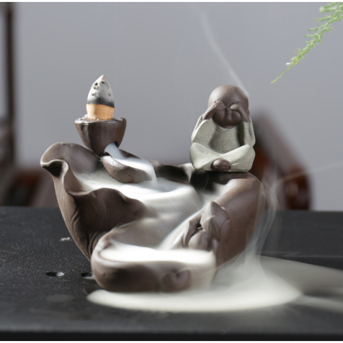 Підставка "Рідкий дим" кераміка "Спіраль Нічого не видно" 11*10,5*8 см.