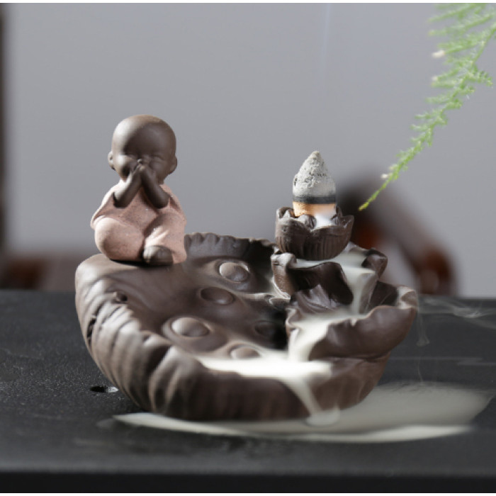 Підставка "Рідкий дим" кераміка "На лотосі нічого не скажу" 9*8*8 см.