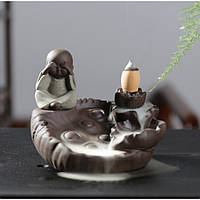 Підставка "Рідкий дим" кераміка "На лотосі Нічого не видно" 9*8*8 см.