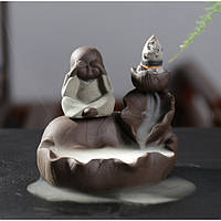 Підставка "Рідкий дим" кераміка "Лист лотоса Нічого не видно" 9*7*8 см.