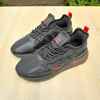 色々② Женские кроссовки Adidas ZX 2K (чёрные с красным