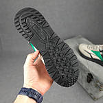 Чоловічі кросівки Reebok Classic (сірі з зеленим) яскраві повсякденні демісезонні кроси О10910 топ, фото 8