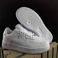 Женские кроссовки Nike Air Force 1 (белые) низкие удобные осенне-весенние кеды О20242 топ