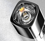 LED Кишеньковий Ліхтарик на акумуляторі Smiling Shark 617 з USB заряджанням, фото 3