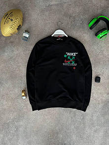 Світшот кофта худі чорний весна-осінь брендова Nike & Off-White