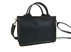 Шкіряна чоловіча сумка для документів А4 з натуральної шкіри з ручками через плече коричнева, фото 2