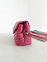 Женская сумка клатч Yves Saint Laurent Pretty Bag Pink (розовая) torba0111 маленькая сумочка с эмблемой YSL Ив