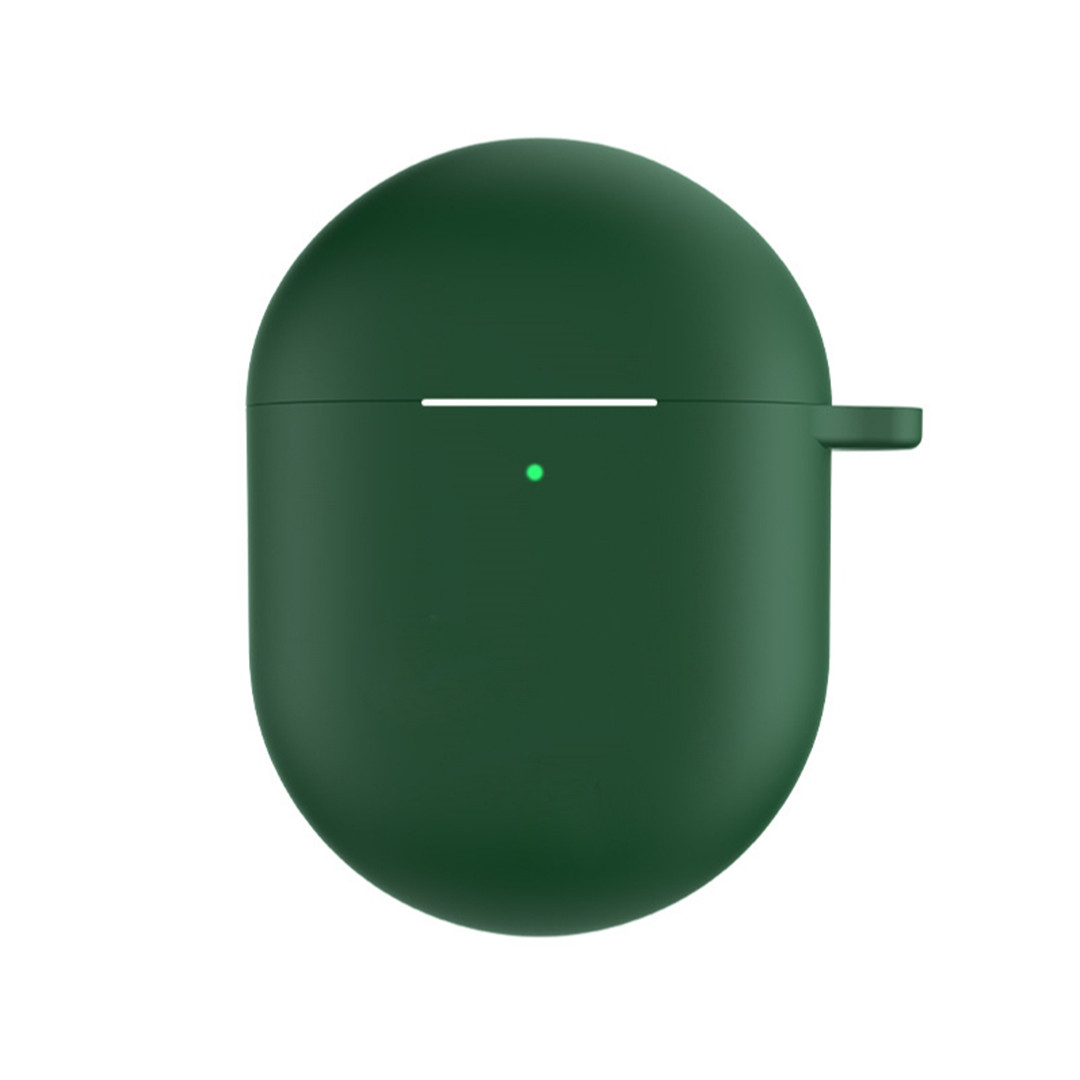 Силіконовий чохол для навушників Xiaomi Redmi Buds 4 | чохол + карабін | зелений