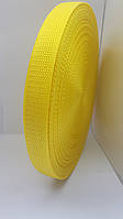 Стропа текстильная желтая 2.5 см (лента ременная)