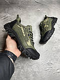 Кросівки Весняні Чоловічі Армейські з просоченням для повного вологозахисту (ЗСУ) Хакі Тактичні Демісезонні, фото 6