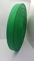 Стропа текстильная зеленая 2.5 см (лента ременная)