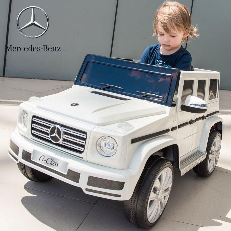 Дитячий електромобіль джип Mercedes G63 AMG білий гелик, фото 1