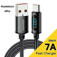 Кабель для быстрой зарядки USB - Type-C 7A 1м GD54. Зарядный провод шнур для телефона смартфона ЮСБ на Тайп С