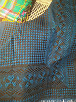 Женский платок. Цвет бирюза. (80/75 см)