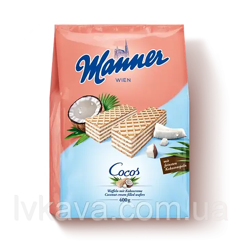 Вафлі Manner Cocos , 400 гр, фото 2