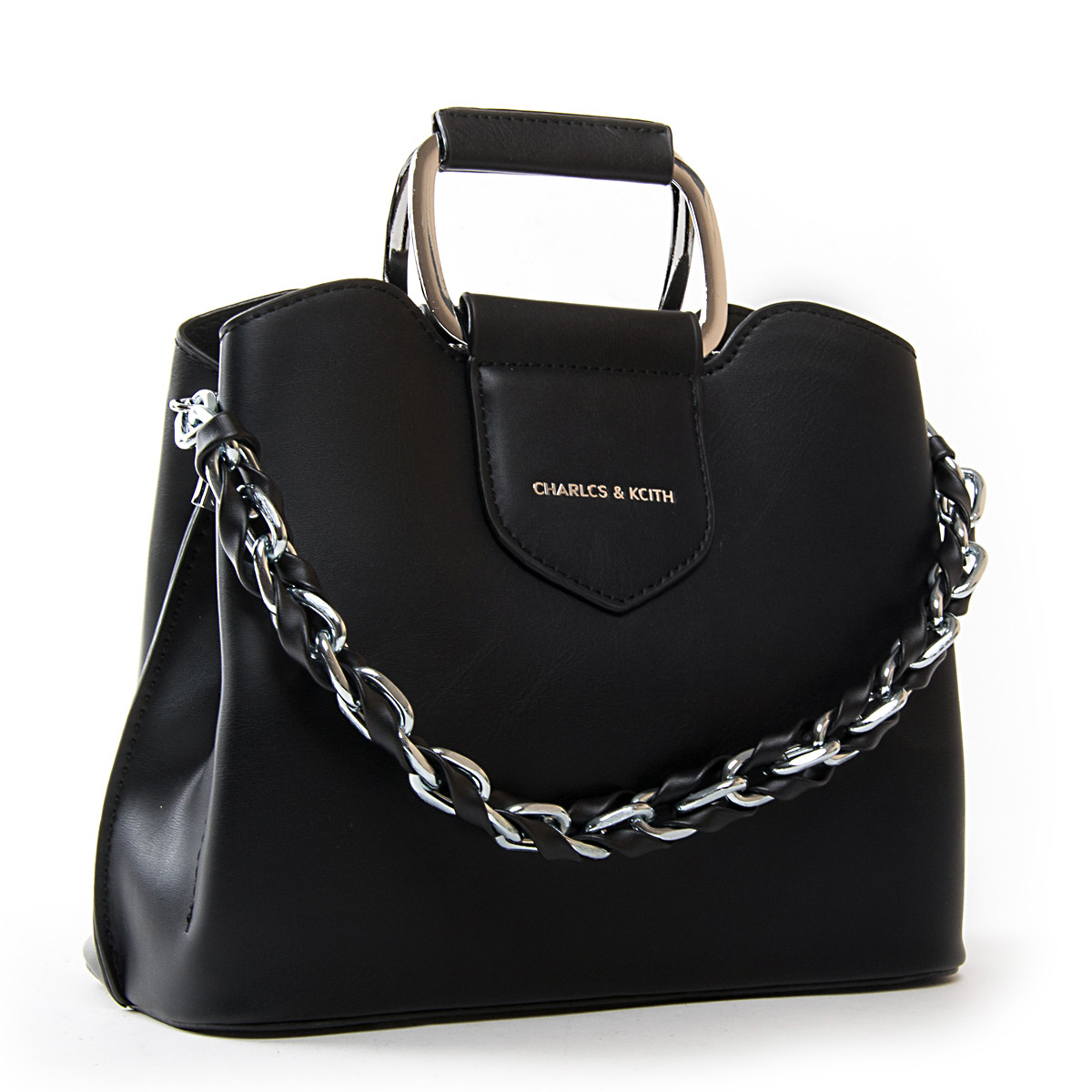 Маленька жіноча сумочка на ланцюжку FASHION 01-06 8320 black, фото 1