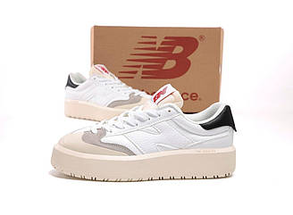 Жіночі кросівки New Balance CT302 (білі з бежевим і чорним) гарні зручні модні кеди К14298 vkross