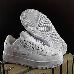 Жіночі кросівки Nike Air Force 1 (білі) низькі зручні осінньо-весняні кеди О20242 vkross