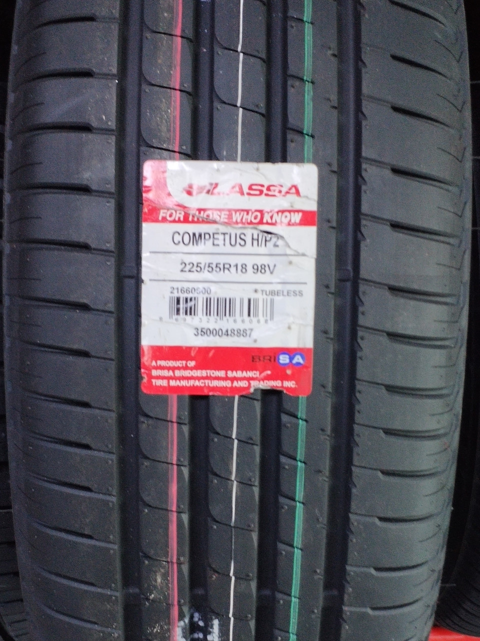 Шина літня Lassa Competus H/P2 225 / 55 R18 98V